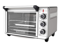 BLACK + DECKER 6 Slice Convection Toaster Oven Stainless Steel,