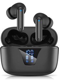 New Wireless Earbuds, Bluetooth 5.3 Headphones 50H Playtime with