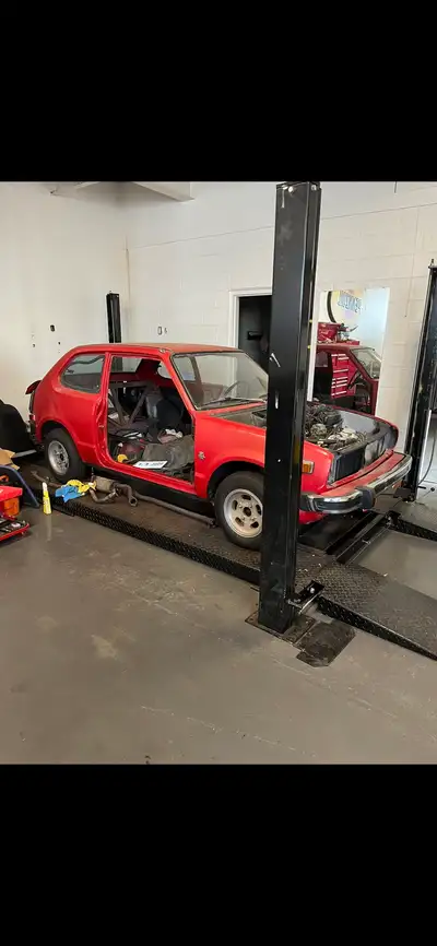 Selling a 1973, Honda Civic. Started this project and then lost interest . Have all the parts to com...