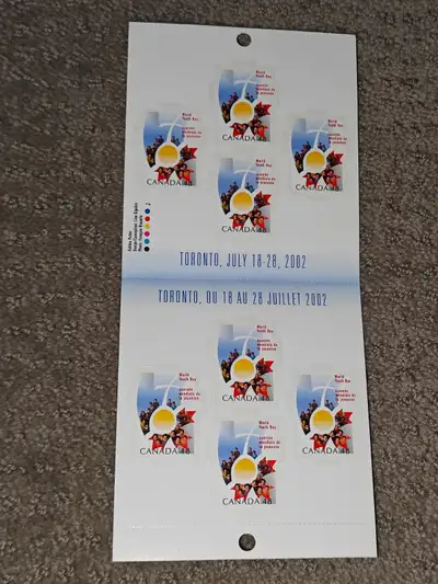 I am selling a 2002 Canada Post World Youth Day Stamp Booklet in excellent condition. A collectible...
