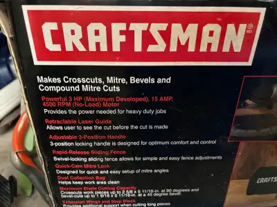 Craftsman Mitre Saw, View more