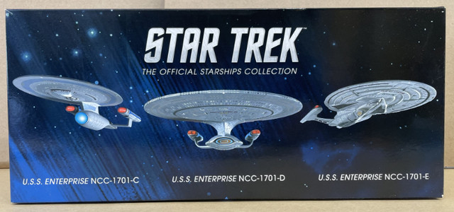 Star Trek Eaglemoss USS Enterprise Box Set 2 Three Starships Set in Arts & Collectibles in Regina