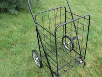 4 Wheel Grocery Cart - fold easily