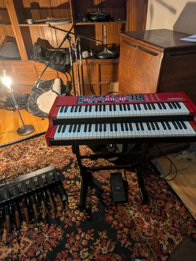 NORD C1 double manual organ with Roland midi  pedals  for sale.63735875639041123