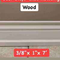 Shoe Moulding Wood - 0.36$  linear ft 