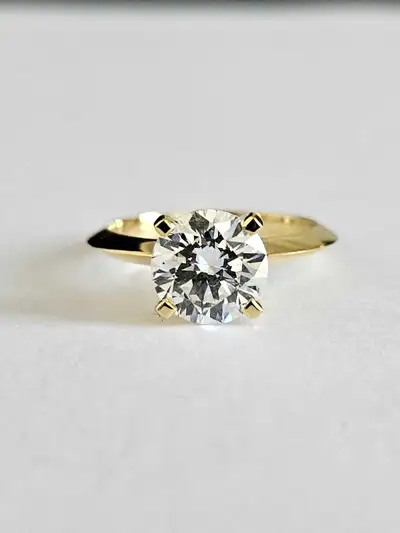 ★ Stone Details: ➙ Stone Type: Lab Created Diamond ➙ Carat Weight: 2.0 Ct ➙ Shape : Round ➙ Color: E...