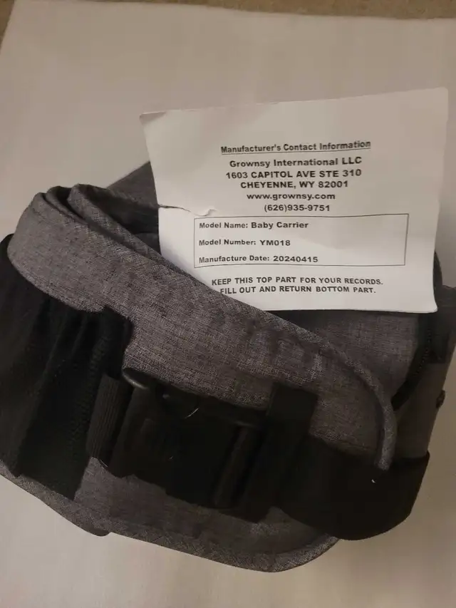 New - Grownsy Hip Baby Carrier in Strollers, Carriers & Car Seats in Oakville / Halton Region - Image 4
