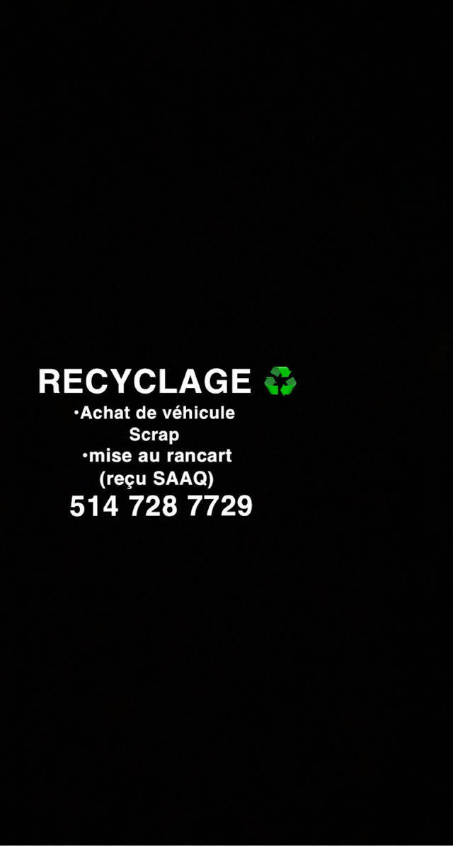 ♻️Achat auto scrap/ferraille♻️☎️514.728.77.29☎️ dans Autos et camions  à Laval/Rive Nord - Image 3