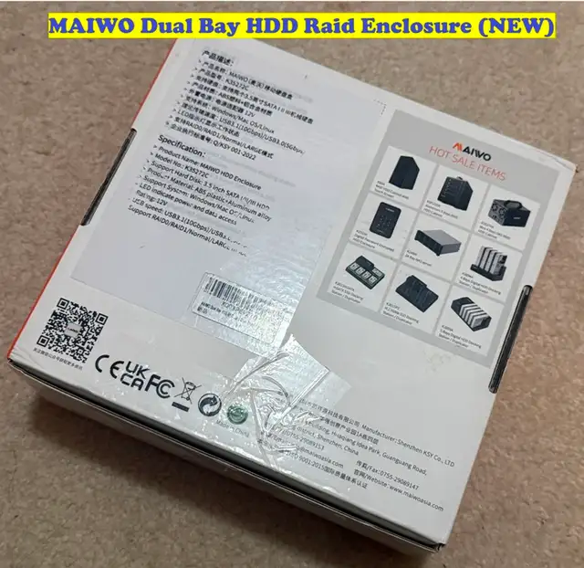 MAIWO Dual Bay HDD Raid Enclosure (NEW)