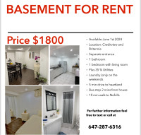 basement for rent
