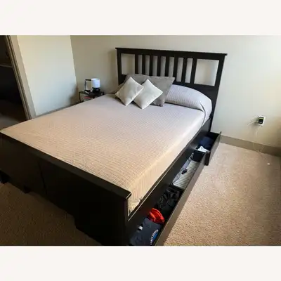ikea King size bed frame +4 drawers + free delivery , View more
