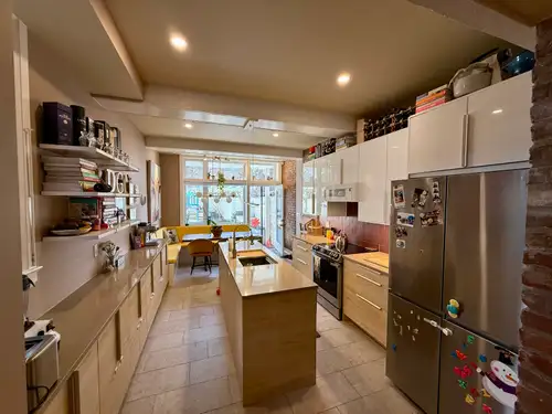 3 bed 3 bath apartment with bright eat in kitchen, airy living room and basement rec room with laund...