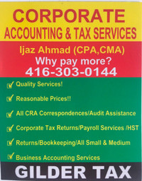 TAX  AND BOOKKEEPING CALL 416-303-0144