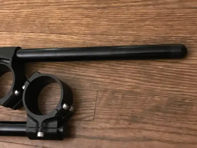 Woodcraft 56mm clip on handle bar 7/8”set Billet Ducati BMW in Other in Barrie - Image 11