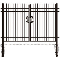 Value Industrial Ornamental Steel Fence Kit: 328 ft., 8'x6', 40