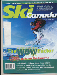 ORIGINAL SKI CANADA MAGAZINE SPRING 2001