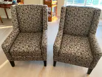2 Wing back chairs