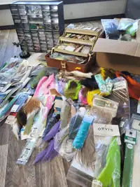 Lot of fly tying gear + materials
