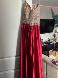 Red prom dress