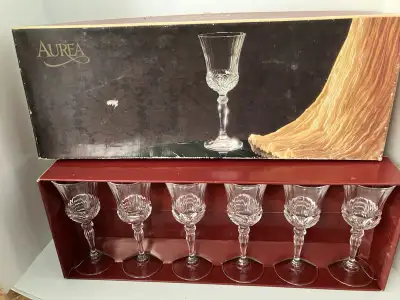 Royal Crystal Rock Rcr Italy Aurea Wine Glasses 7 3/8", View more