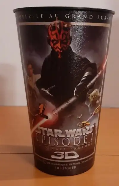 For sale $25 Star Wars Episode 1 Darth Maul Movie Theater Exclusive 44oz Plastic Cup 1999