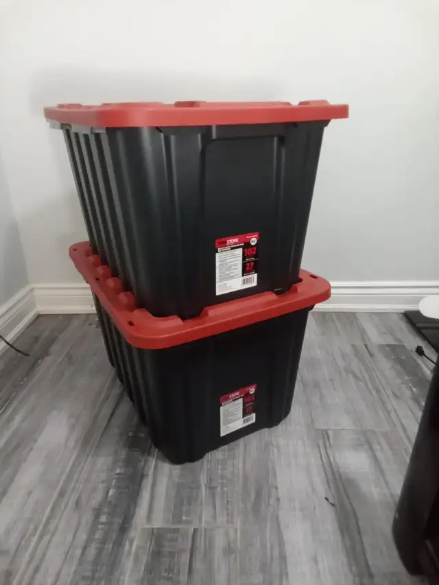 Heavy Duty Storage Box - Black with Red Lid62863270081409124
