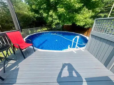‍♂️ Piscine hors terre 21’  et thermopompe 220 Volts Trévi, View more