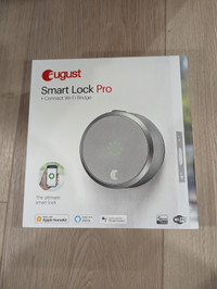 August Smart Lock Pro + Connect Wi-Fi Bridge (Like New)