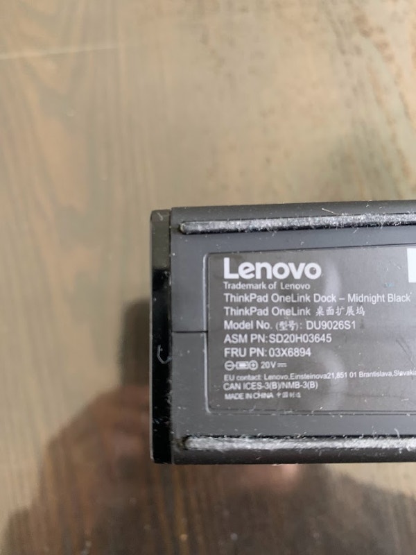 Lenovo Thinkpad OneLink Docking station for X1 Carbon 3rd gen Laptop