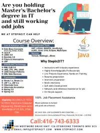 Java J2EE Training and Placement in Toronto