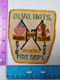 BLVD. Heights volunteer fire department  engine truck patch