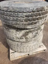 Agricultural wagon tires