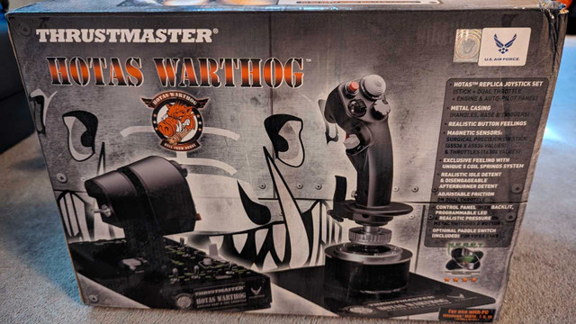 Thrustmaster HOTAS Warthog flight stick and throttle set in PC Games in City of Toronto - Image 2