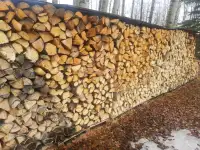 Firewood (splitted spruce and aspen).