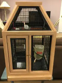 Custom wood bird cage