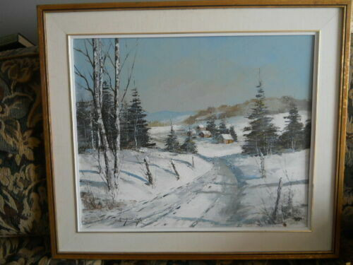 ORIGINAL CLAUDE LANGEVIN OIL ON CANVAS PAINTING 20 X 24 IN in Arts & Collectibles in Ottawa - Image 2