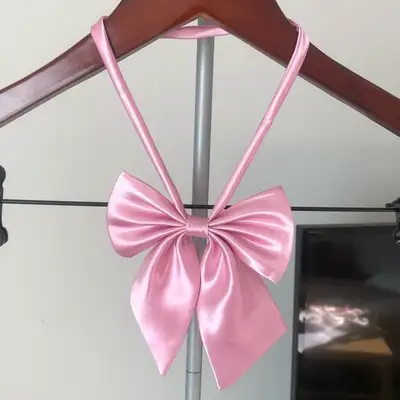 NWOT - Pink Japanese Anime School Girl Uniform Bow Tie Ribbon, View more