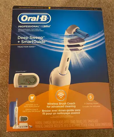 OralB deep sweep +Smartguide toothbrush. Not used., View more