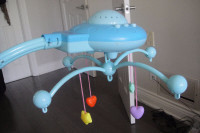 Baby Crib Mobile Hanging Bed Bell Toy Holder Arm Bracket+Music