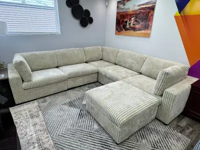 New Eleganst Sectional Sofa Set With Ottoman In Big Sale, View more