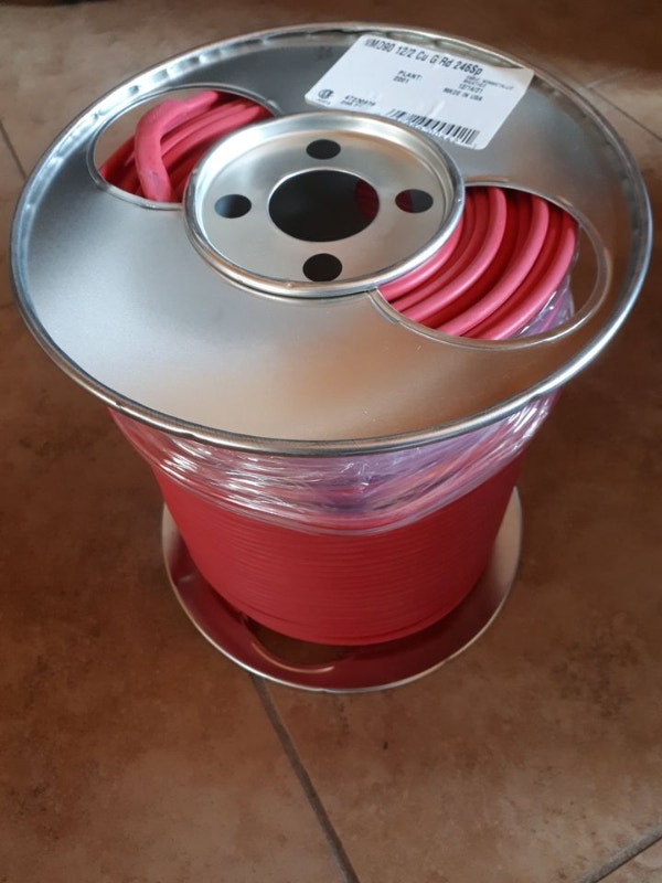 12/2 Red NMD90 Southwire Romex SIMpull Electrical Wire New 75m