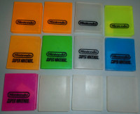 Nintendo NES / SNES Official Game Pak Storage Cases - Lot of 12