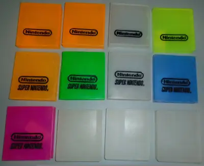 Nintendo NES / SNES Official Game Pak Storage Cases - Lot of 12, View more