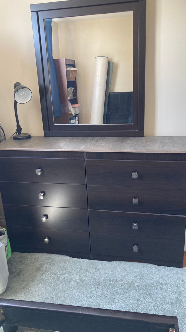 Twin size bed with a 8 drawer dresser, mirror and nightstand | Beds &  Mattresses | Hamilton | Kijiji