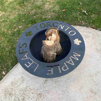 Maple leafs fire pit