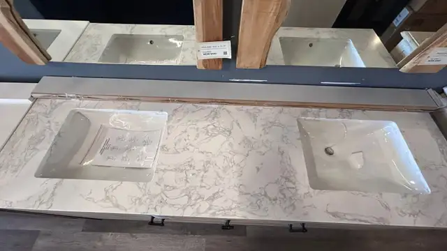 BRAND NEW Vanity Art 72”  Bathroom Vanity in Tan in Bathwares in Oakville / Halton Region - Image 6
