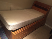 I deliver! Storage Captains Bed. Twin single Size. SOLID wood