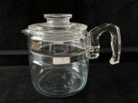 Vintage Pyrex Flameware  4-Cup Coffee Pot 7754-B with Lid