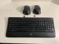 Logitech K800 Keyboard & MX 2S Mice