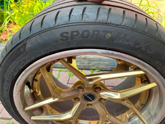 All 4 rims plus tires 3 peace brixton foraged rims. in Tires & Rims in Mississauga / Peel Region - Image 8